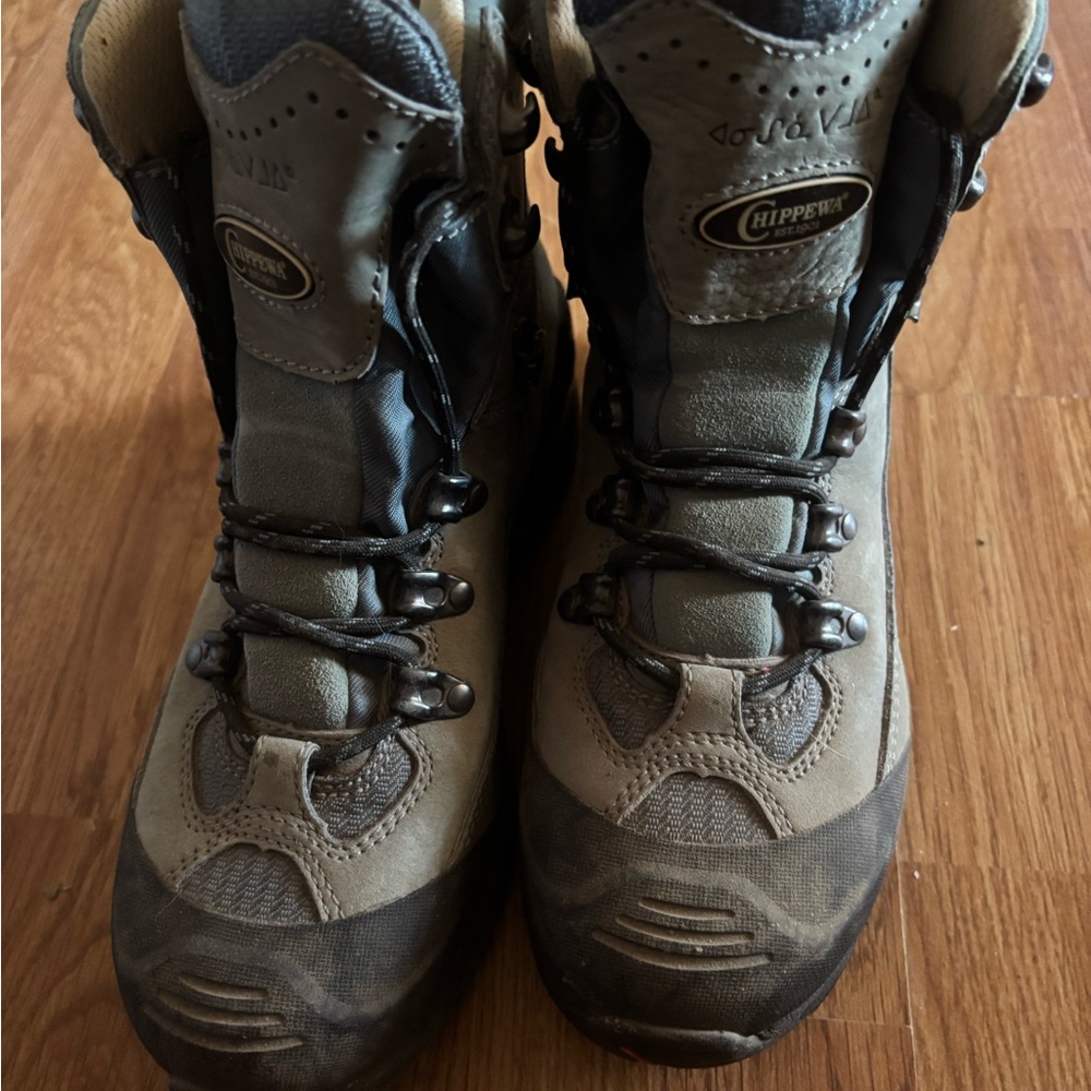 Chippewa Black and Tan Ankle Boots